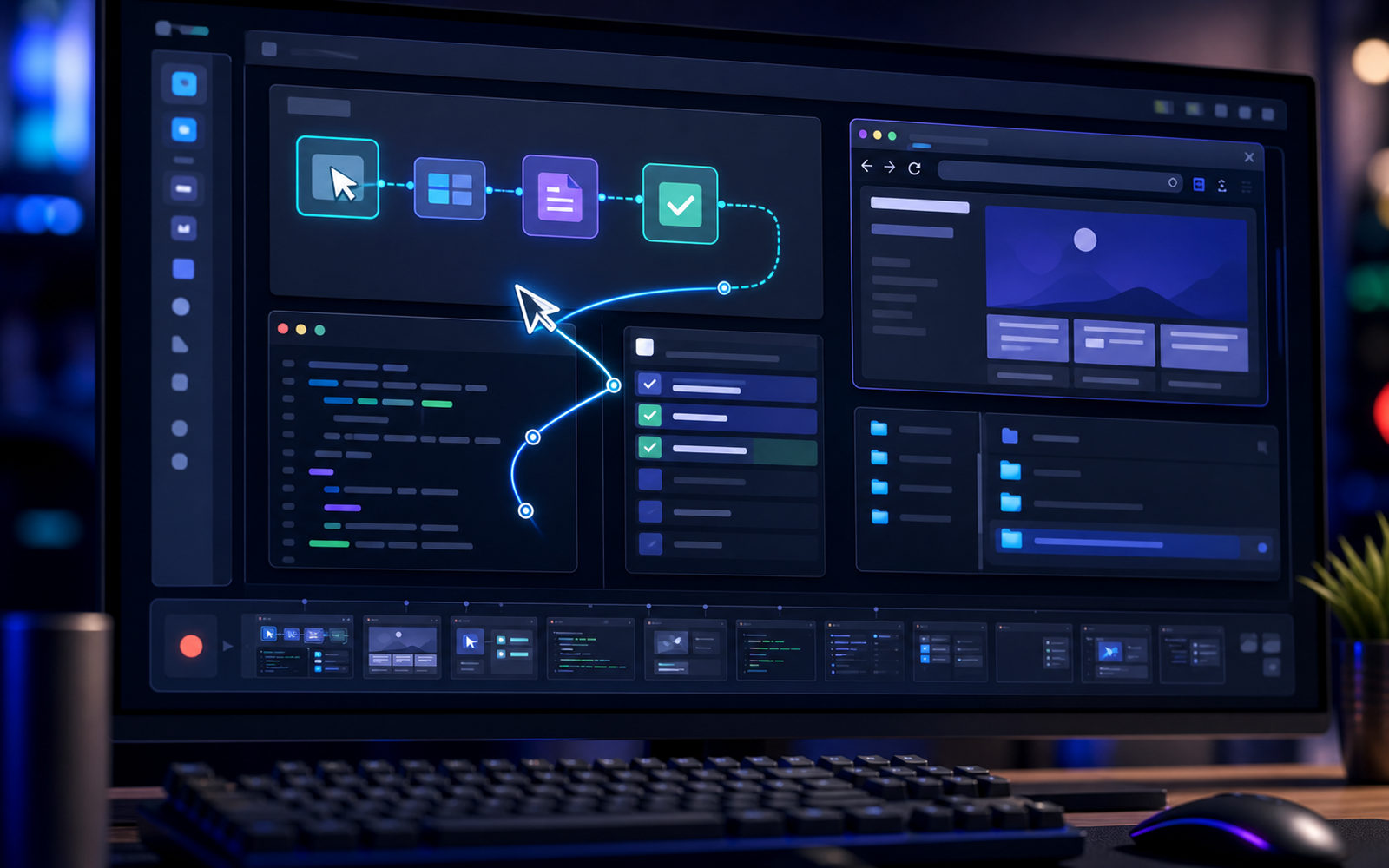 Computer Use: Agent Operating a Desktop Interface